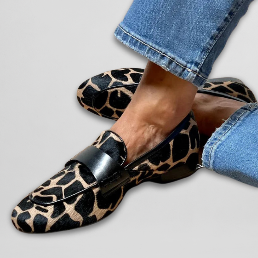 Karessa | Orthopedic Leopard Comfort Loafers