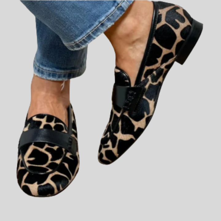 Karessa | Orthopedic Leopard Comfort Loafers