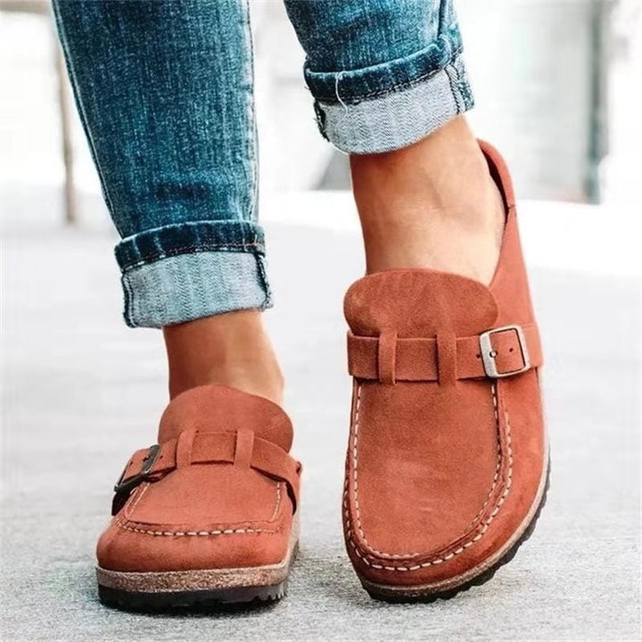 Supportive Suede Platform Slip On Comfort Shoes