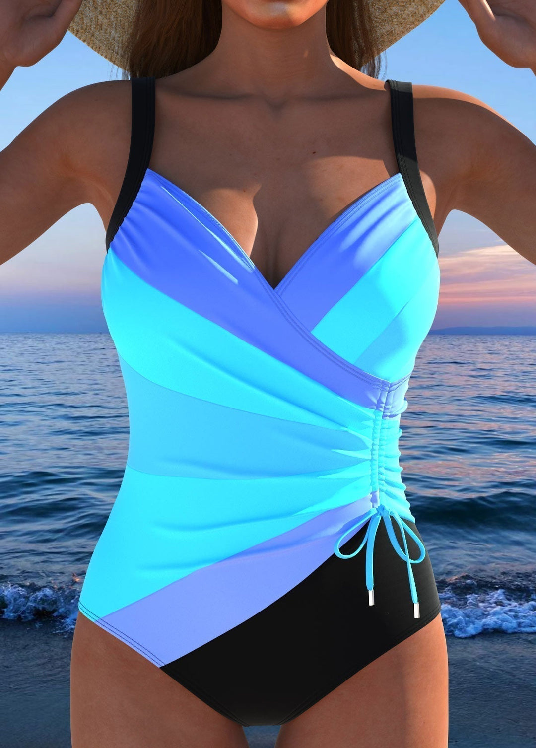 Eloria | Elegant Color-Print Swimsuit