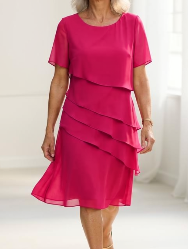 Grace | Elegant Flowing Ruffle Dress