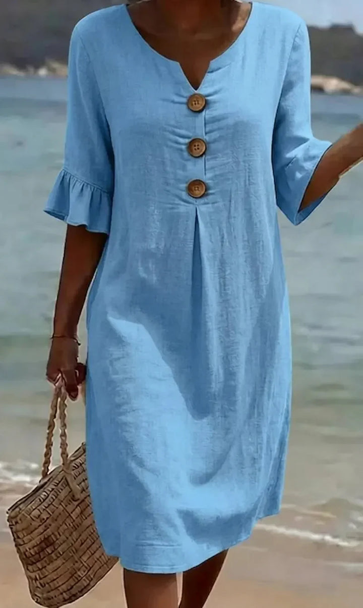 Bella | Textured Long Sleeve Dress