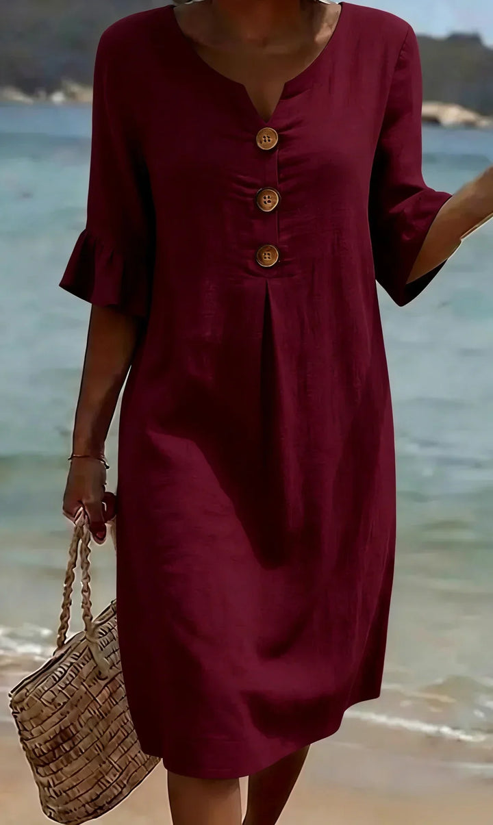Bella | Textured Long Sleeve Dress