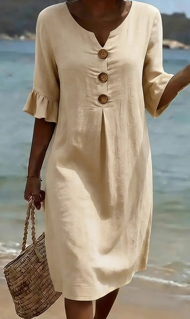 Bella | Textured Long Sleeve Dress