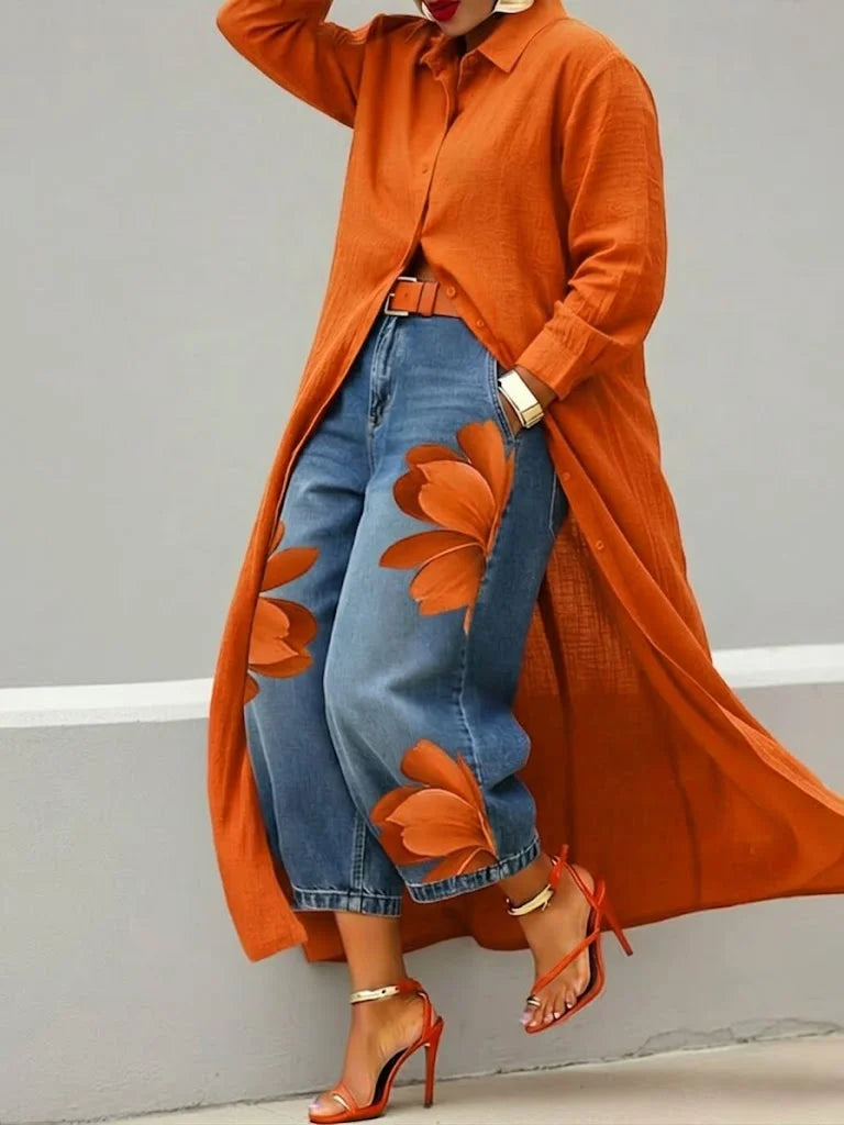 Elodie | Floral Embroidered Co-ord Set