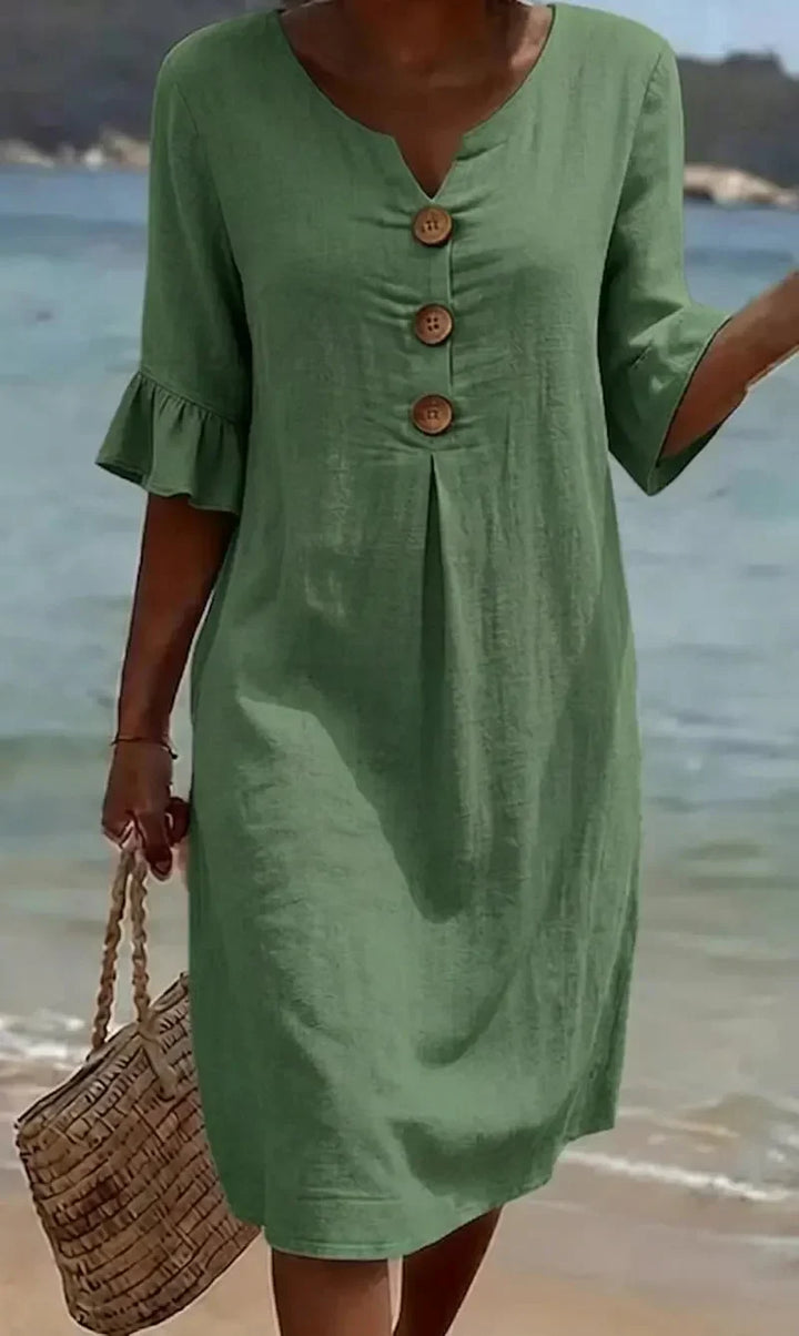 Bella | Textured Long Sleeve Dress