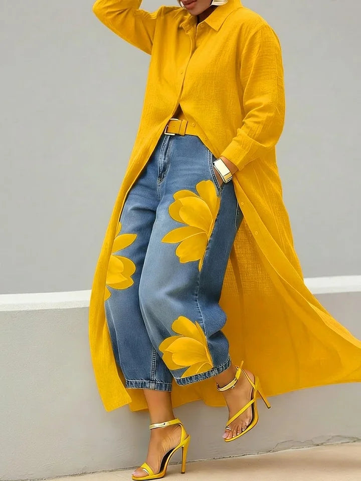 Elodie | Floral Embroidered Co-ord Set