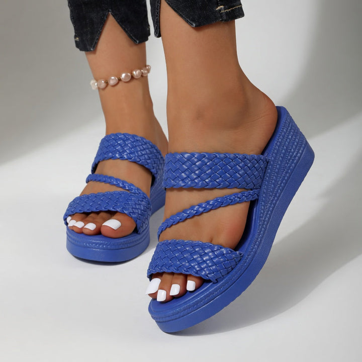 Tessalia | Braided Wedge Mules