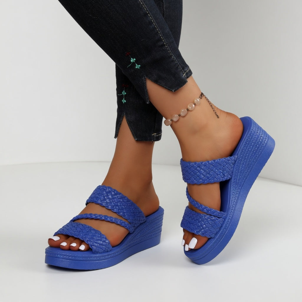 Tessalia | Braided Wedge Mules