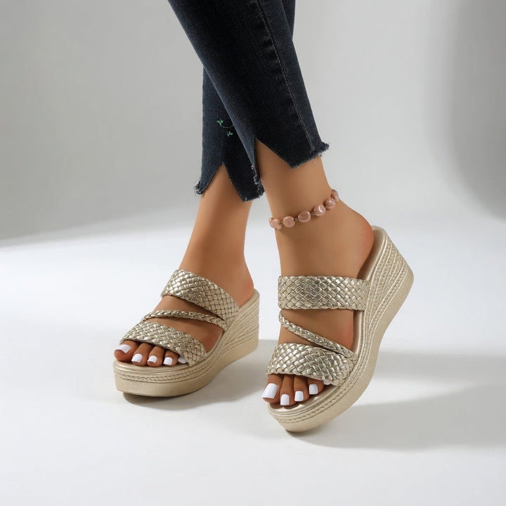 Tessalia | Braided Wedge Mules