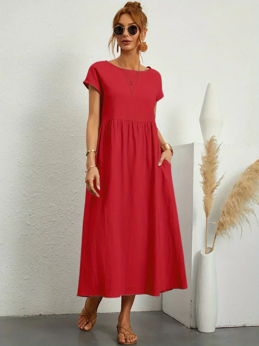 Lily | Fluid Midi Dress