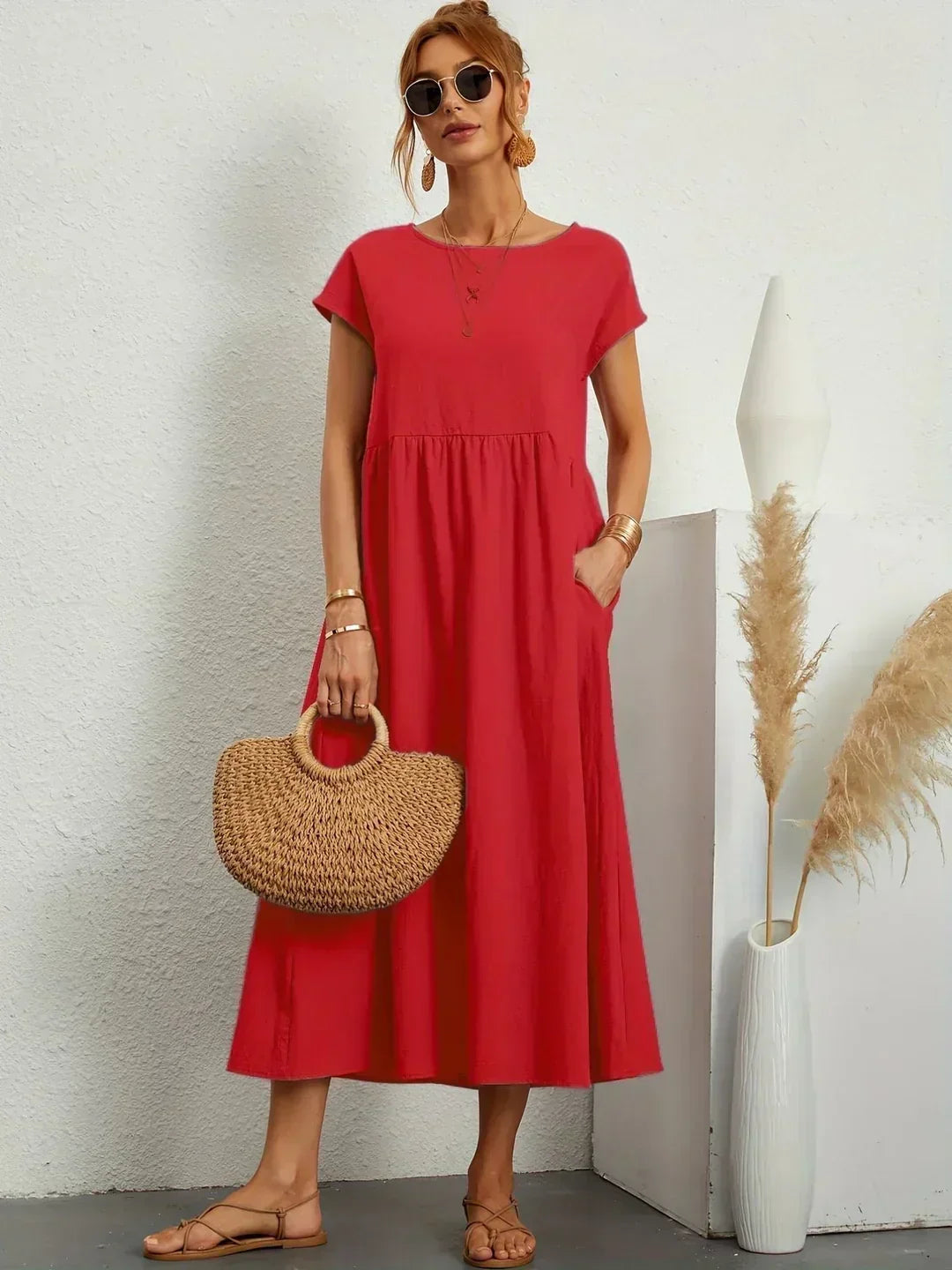 Lily | Fluid Midi Dress
