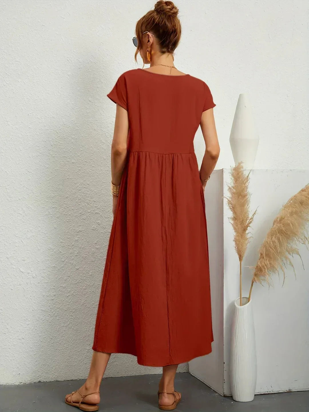 Lily | Fluid Midi Dress