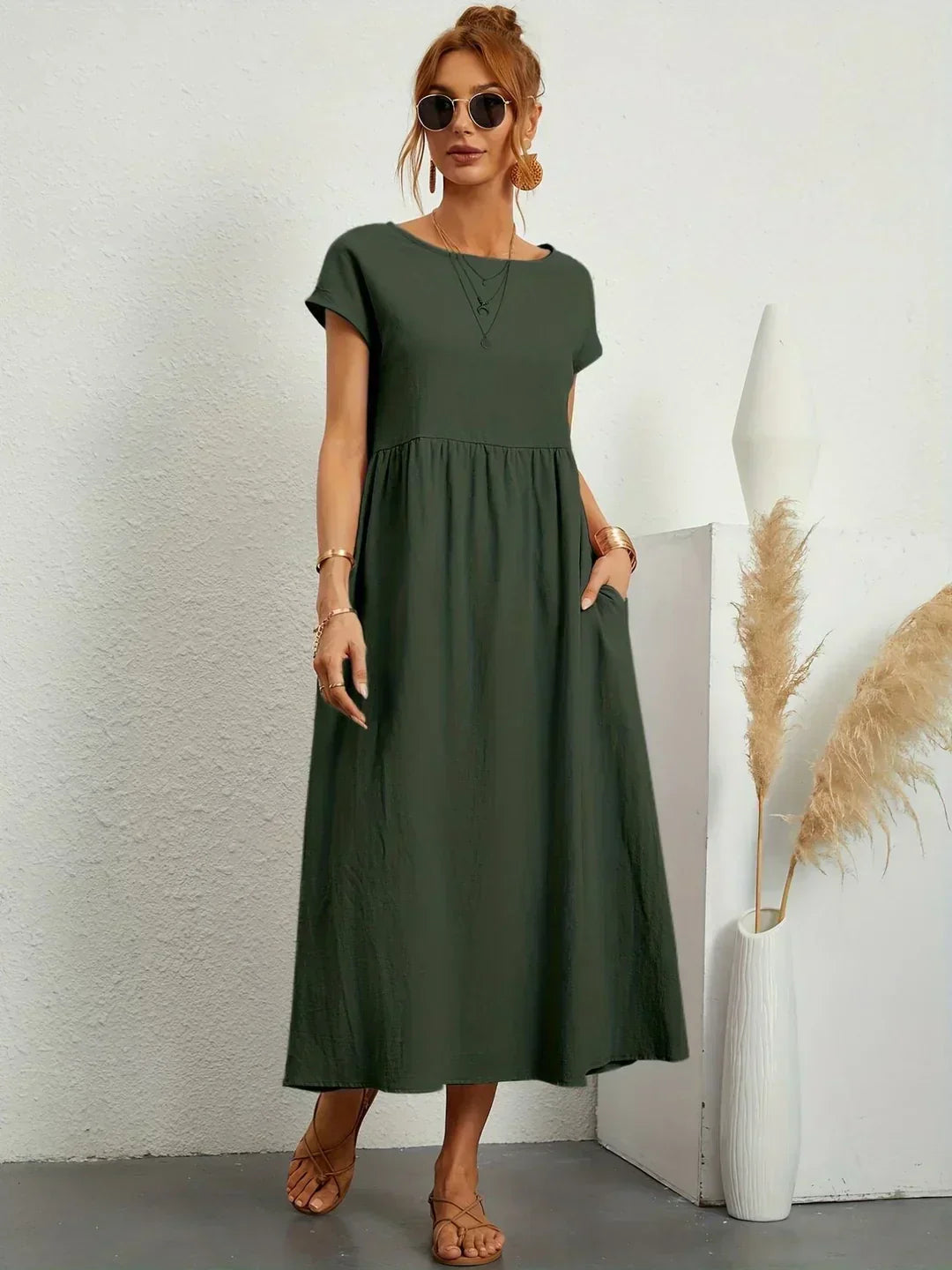 Lily | Fluid Midi Dress