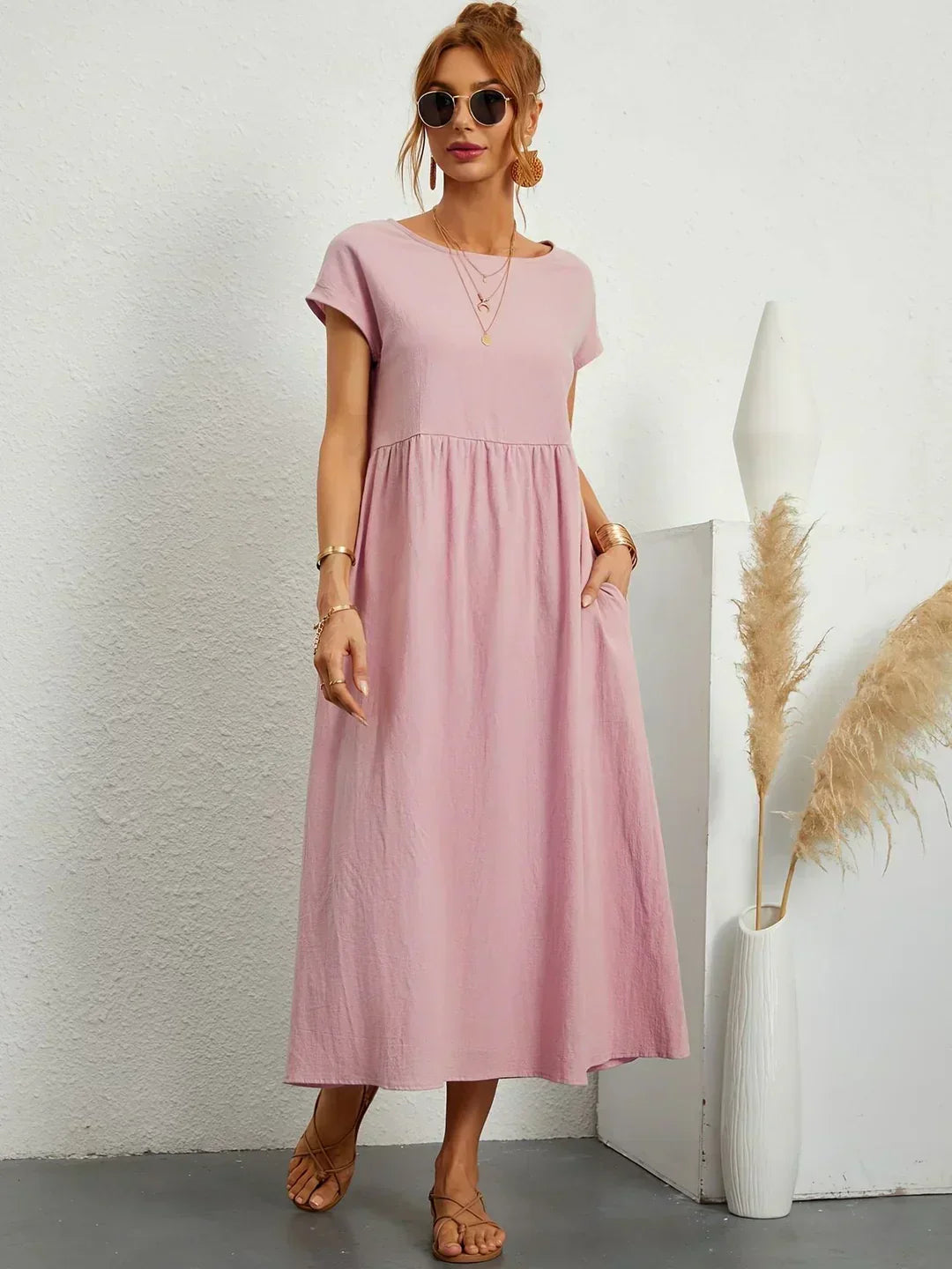Lily | Fluid Midi Dress