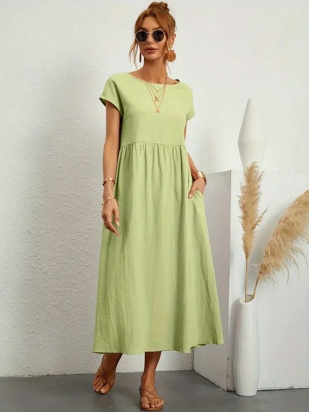 Lily | Fluid Midi Dress