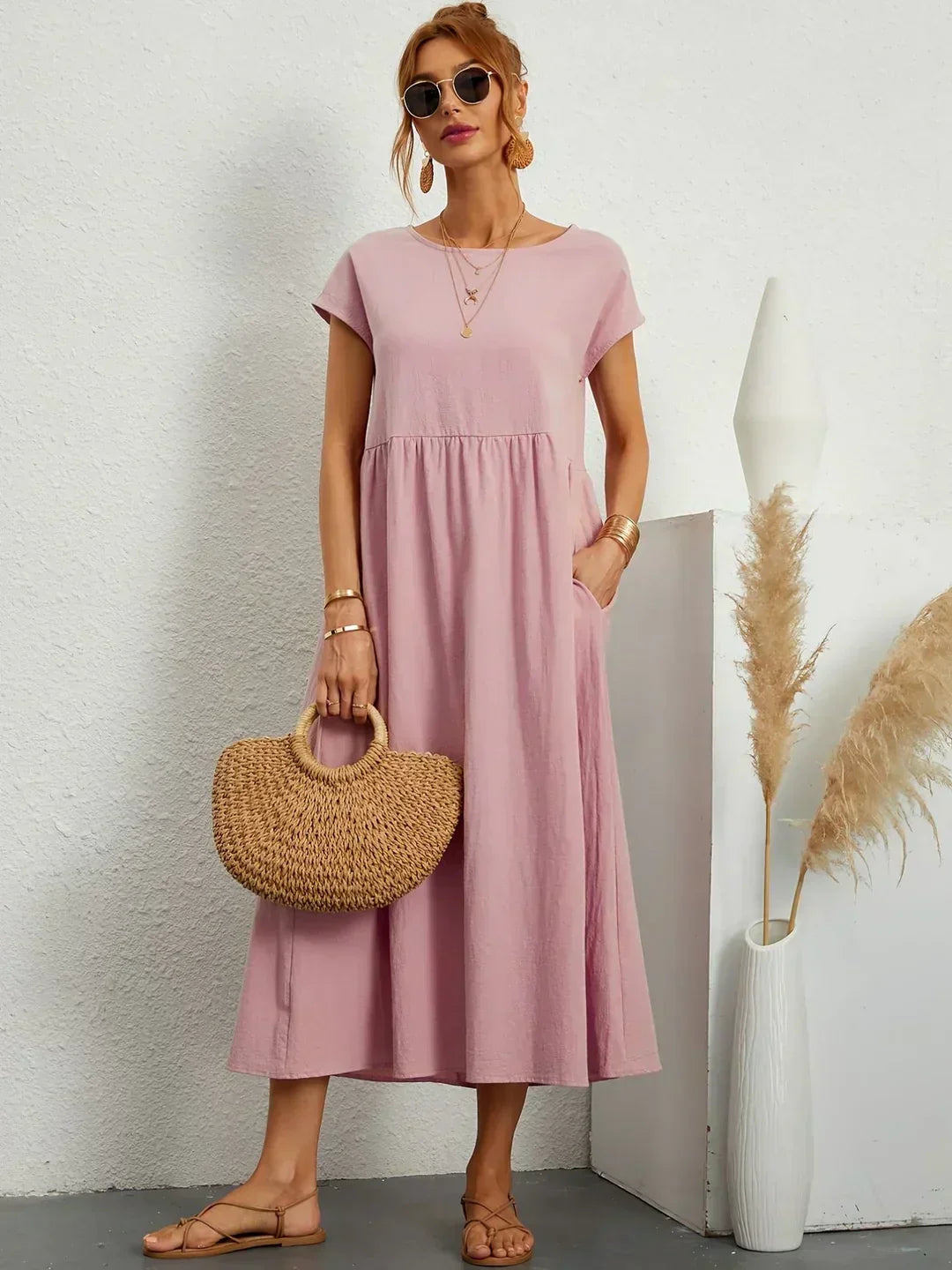 Lily | Fluid Midi Dress