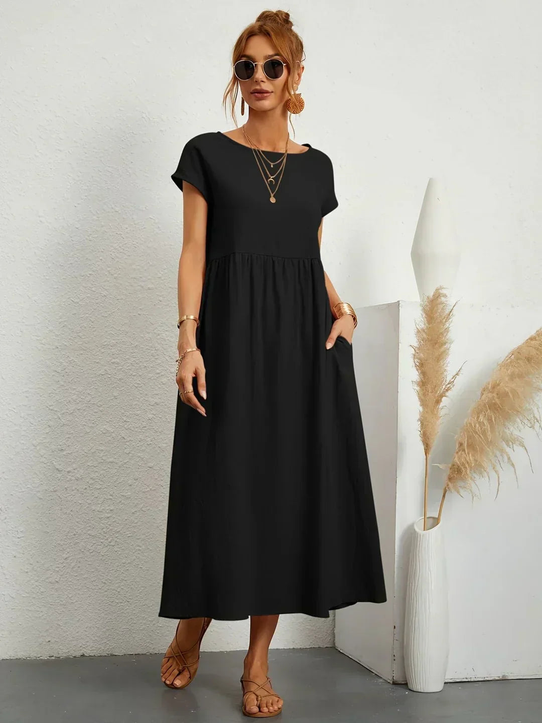 Lily | Fluid Midi Dress