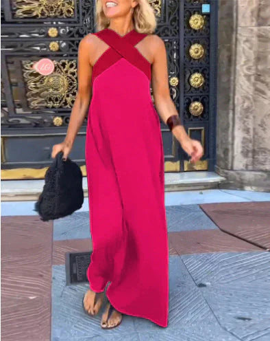 Clara | Wrap-Front Maxi Dress