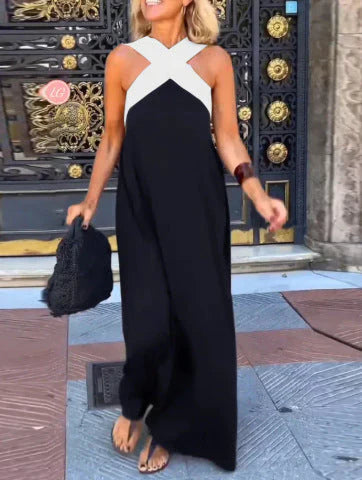 Clara | Wrap-Front Maxi Dress