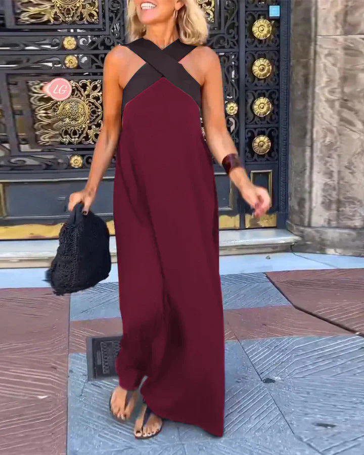 Solvie | Crossover Neckline Summer Dress