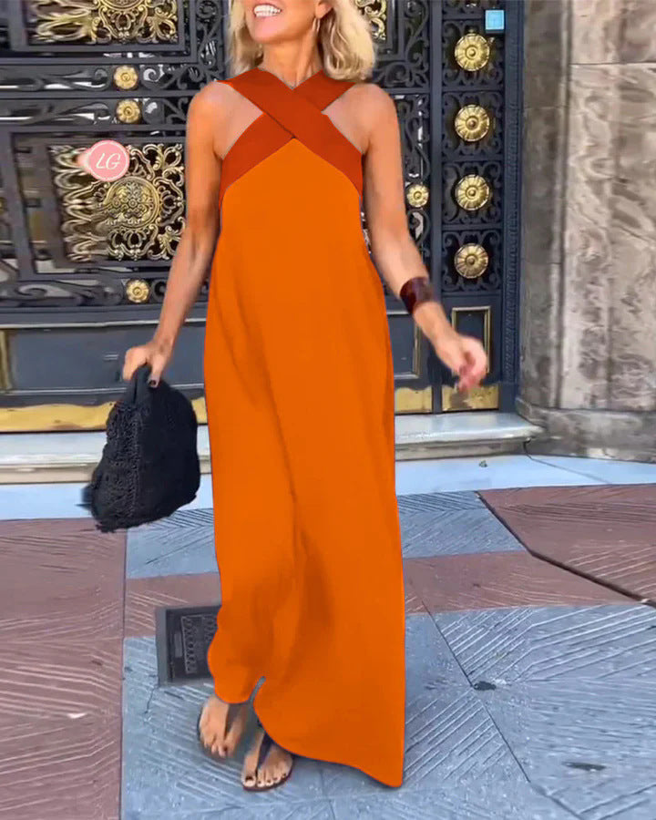Solvie | Crossover Neckline Summer Dress