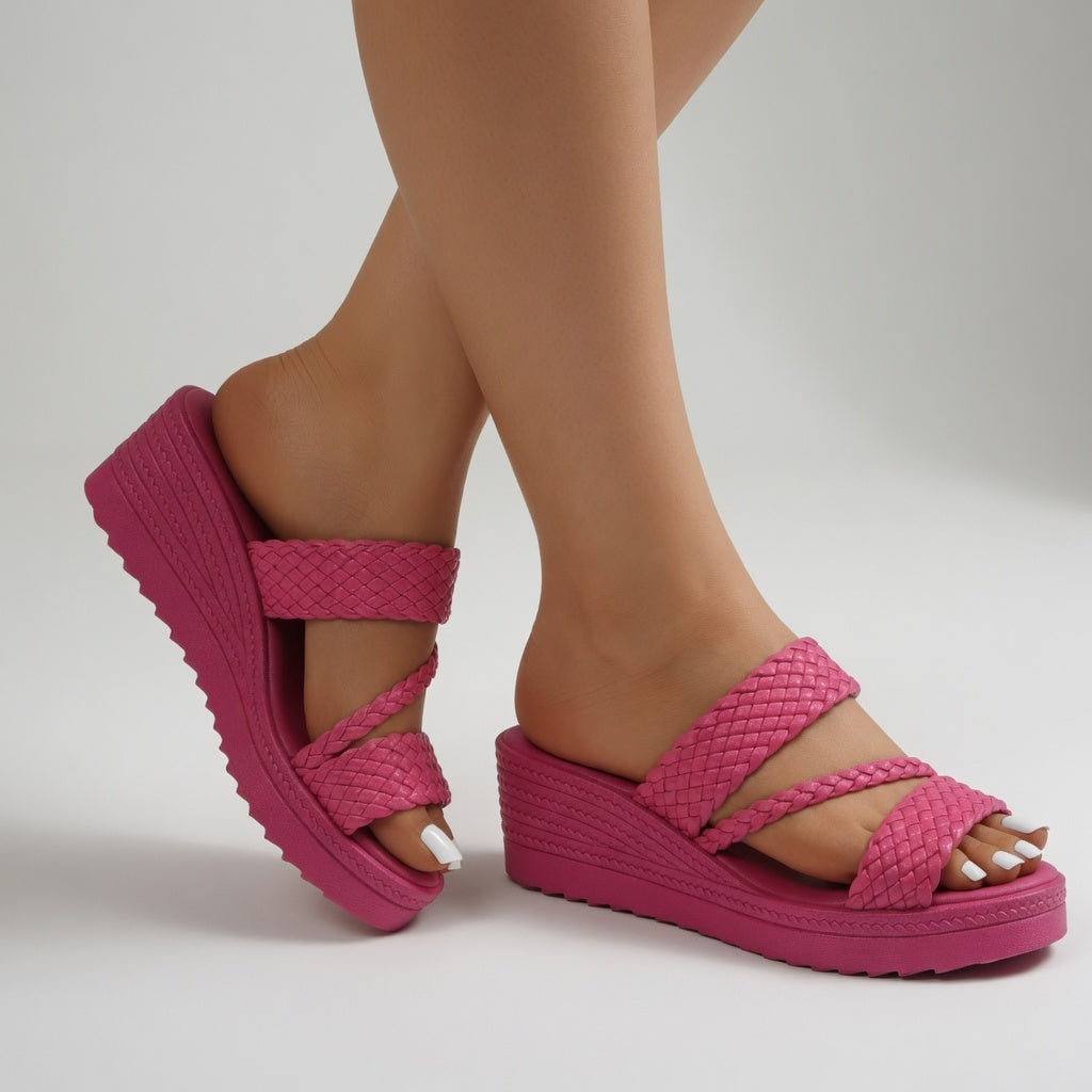 Tessalia | Braided Wedge Mules