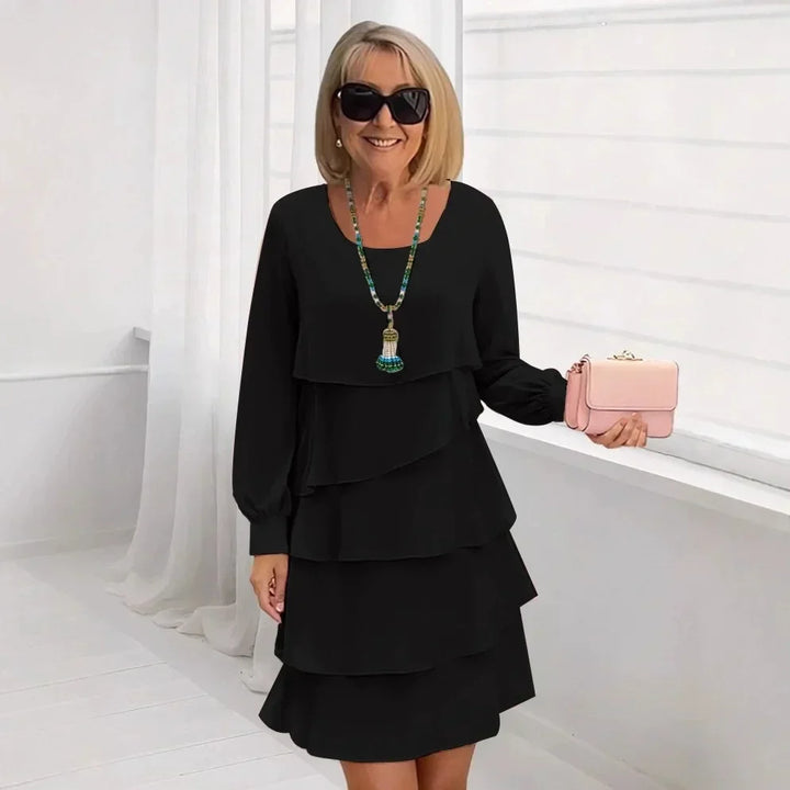 Charlotte | Elegant Flowing Ruffle Dress