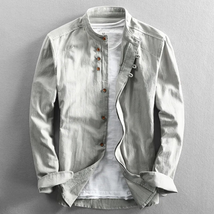 Kazuto | Japanese-Inspired Linen Cotton Shirt