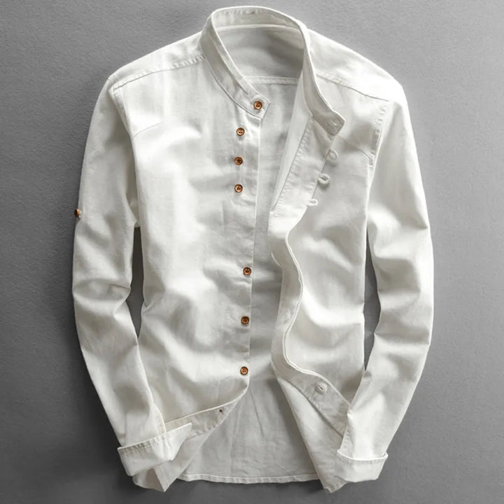 Kazuto | Japanese-Inspired Linen Cotton Shirt