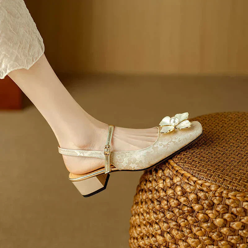 Marcella | Floral Mary Jane Pumps
