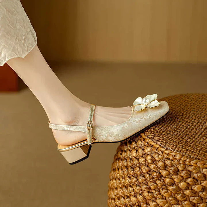 Marcella | Floral Mary Jane Pumps