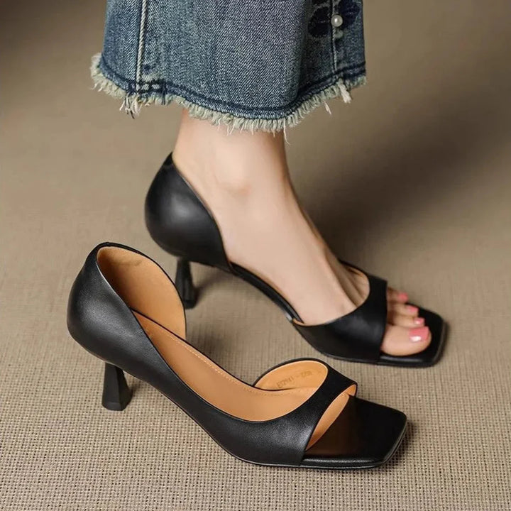 Valentina | Leather Heels