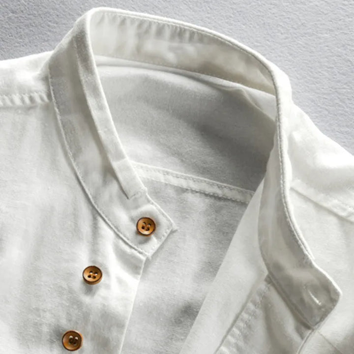 Kazuto | Japanese-Inspired Linen Cotton Shirt