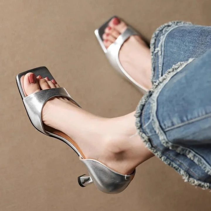 Valentina | Leather Heels