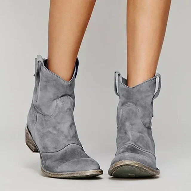 Clara | Vintage Cowboy Ankle Boots