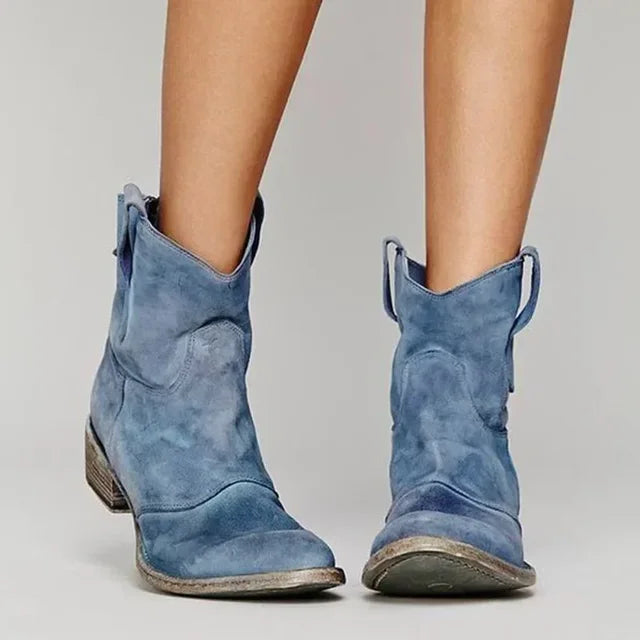 Clara | Vintage Cowboy Ankle Boots