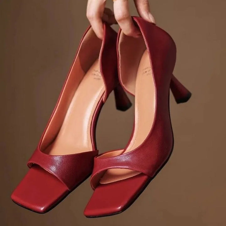 Valentina | Leather Heels