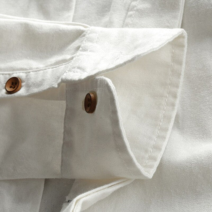 Kazuto | Japanese-Inspired Linen Cotton Shirt