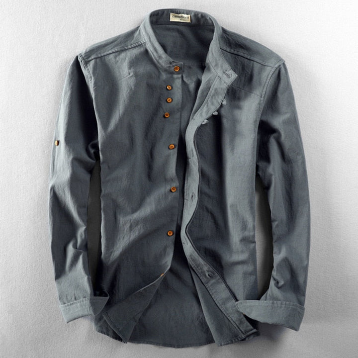 Kazuto | Japanese-Inspired Linen Cotton Shirt