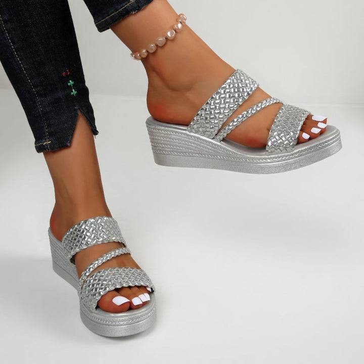 Tessalia | Braided Wedge Mules