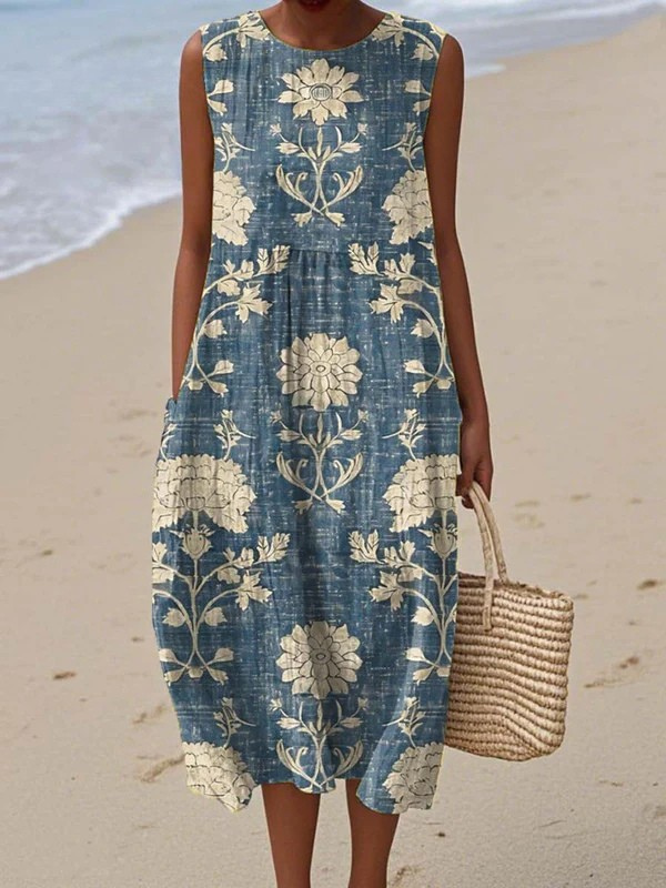 Thea | Boho Midi Dress