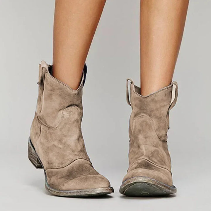 Clara | Vintage Cowboy Ankle Boots
