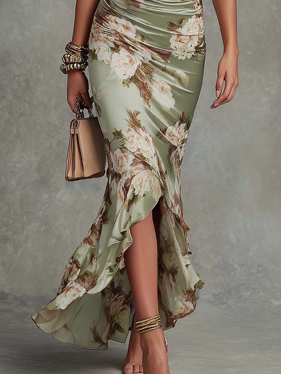 Annelise | Elegant Floral Midi Dress
