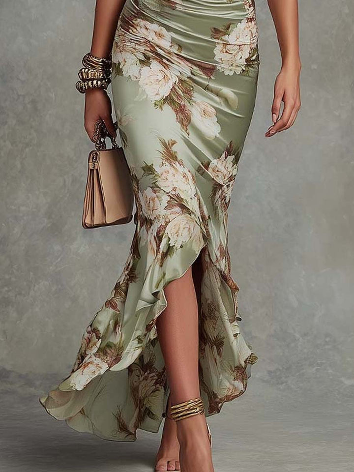 Annelise | Elegant Floral Midi Dress