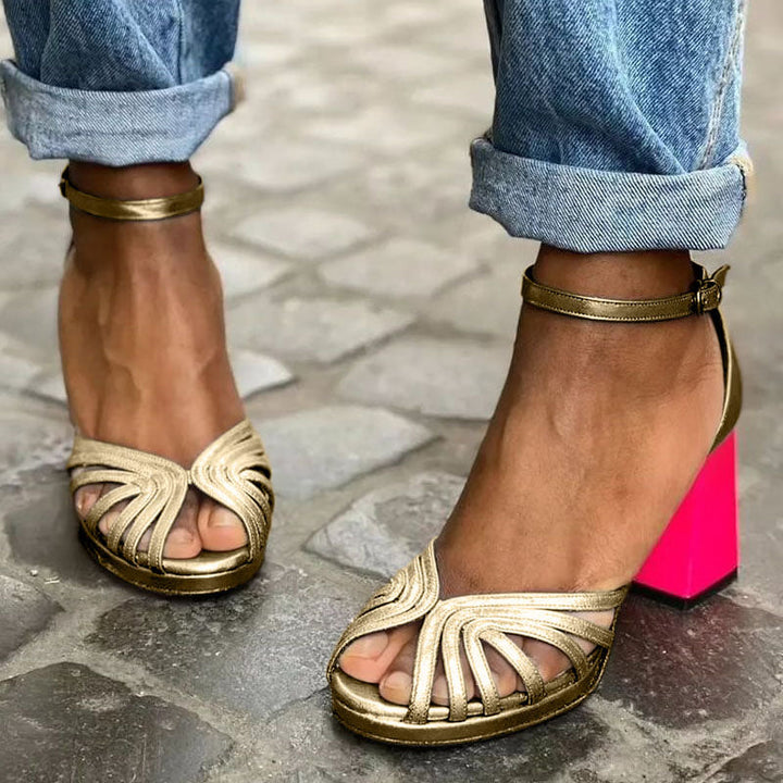 Elvara | Classic Ankle Strap Sandals