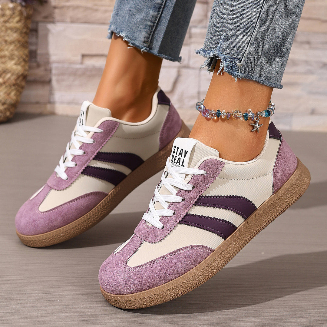 Mila | Casual Lace-Up Comfort Trainers