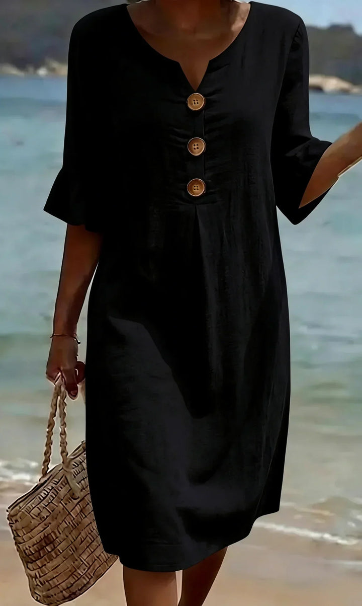Bella | Textured Long Sleeve Dress