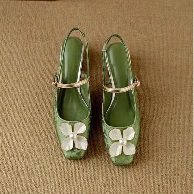 Marcella | Floral Mary Jane Pumps