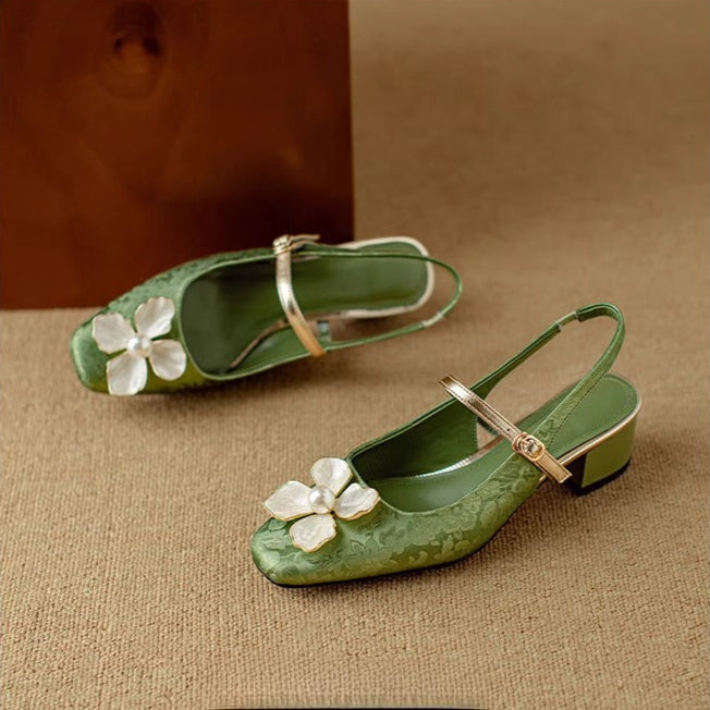 Marcella | Floral Mary Jane Pumps